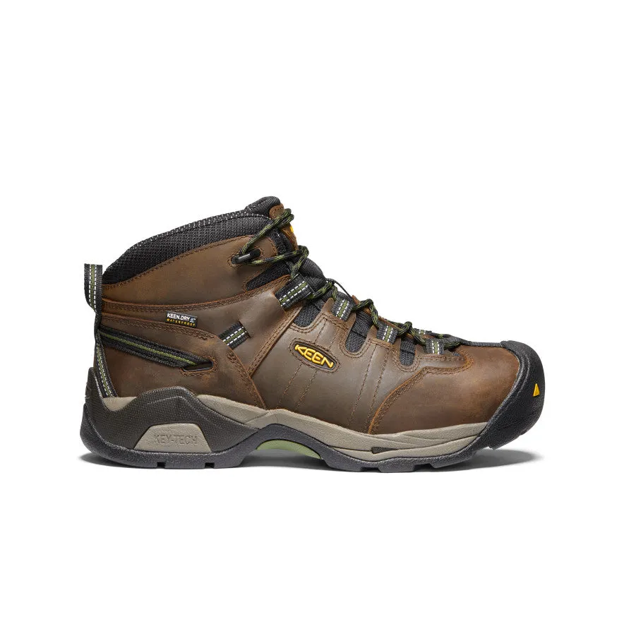 Men's Detroit XT Waterproof Boot (Steel Toe)  |  Cascade Brown/Bronze Green basketball shoes swimmers