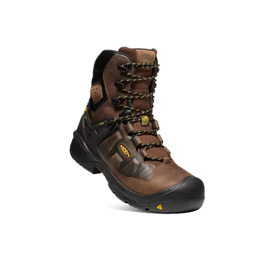 Summer essentials athlete - style Men's Dover 8" Insulated Waterproof Boot (Carbon Toe)  |  Dark Earth/Black