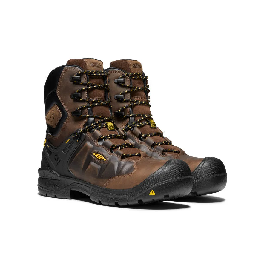 Regular Fit Men's Dover 8" Insulated Waterproof Boot (Carbon Toe)  |  Dark Earth/Black