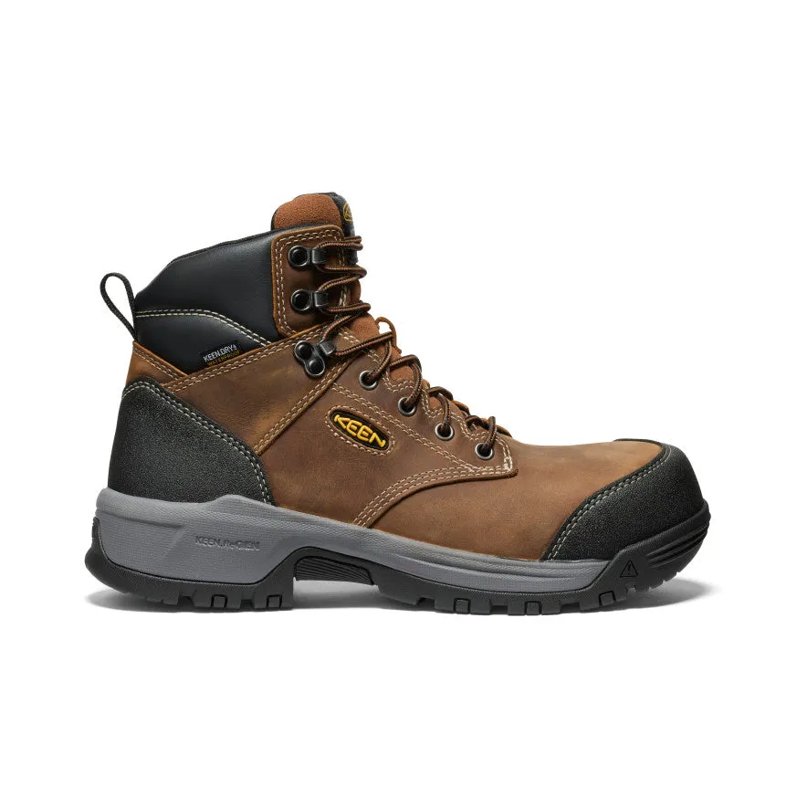 Sophisticated Men's Evanston 6" Waterproof Boot (Carbon Toe)  |  Bison/Black