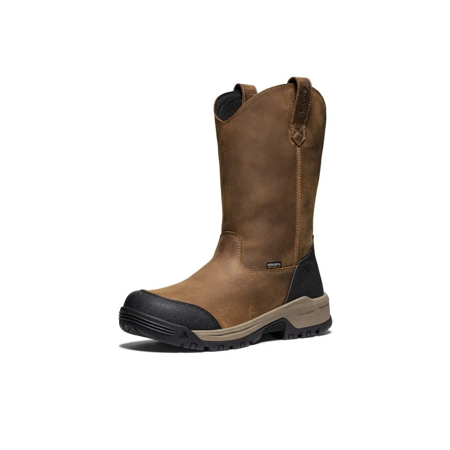 Men's Evanston Pull-On Waterproof Boot (Soft Toe)  |  Bison/Black commuters - specific benefits