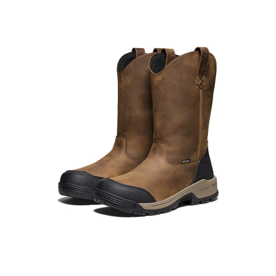 Seamless grip suitable for beginners Men's Evanston Pull-On Waterproof Boot (Soft Toe)  |  Bison/Black