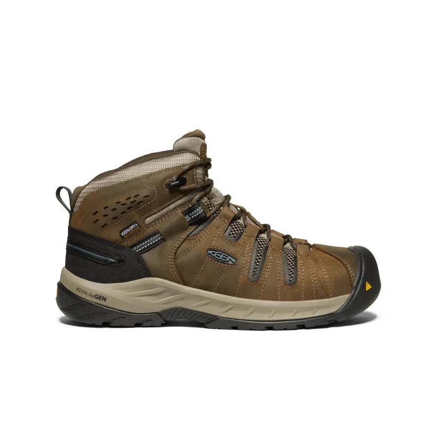 Toddler Men's Flint II Waterproof Boot (Steel Toe)  |  Cascade Brown/Orion Blue