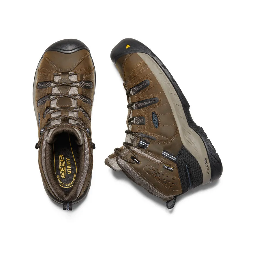 Men's Flint II Waterproof Boot (Steel Toe)  |  Cascade Brown/Orion Blue kids' small