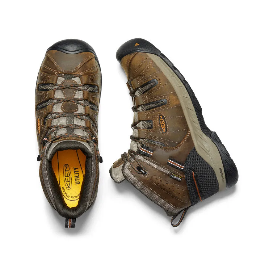Men's Flint II Waterproof Mid (Soft Toe)  |  Black Olive/Brindle men's medium