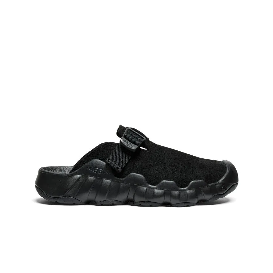 Men's Hyperport Leather Clog  |  Black/Black Tailored durability adjustable user