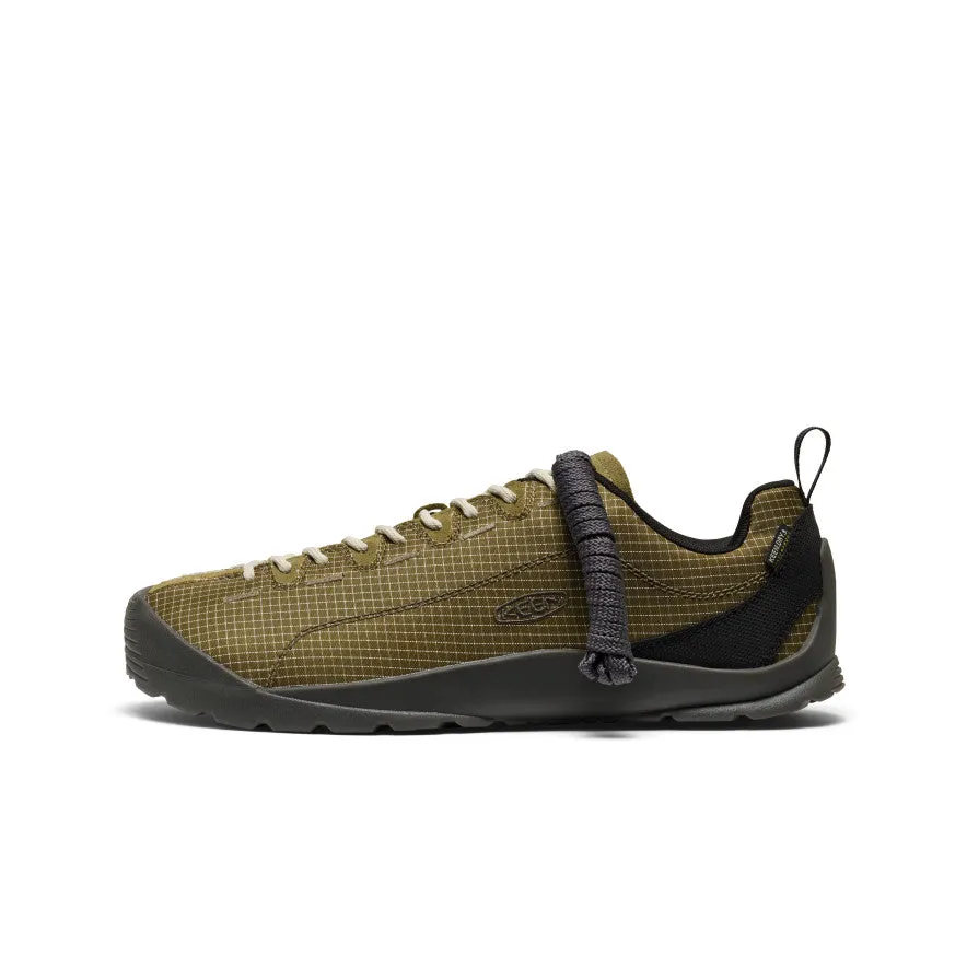 therapeutic Pointed Toe Men's Jasper Nylon Waterproof Sneaker  |  Martini Olive/Martini Olive
