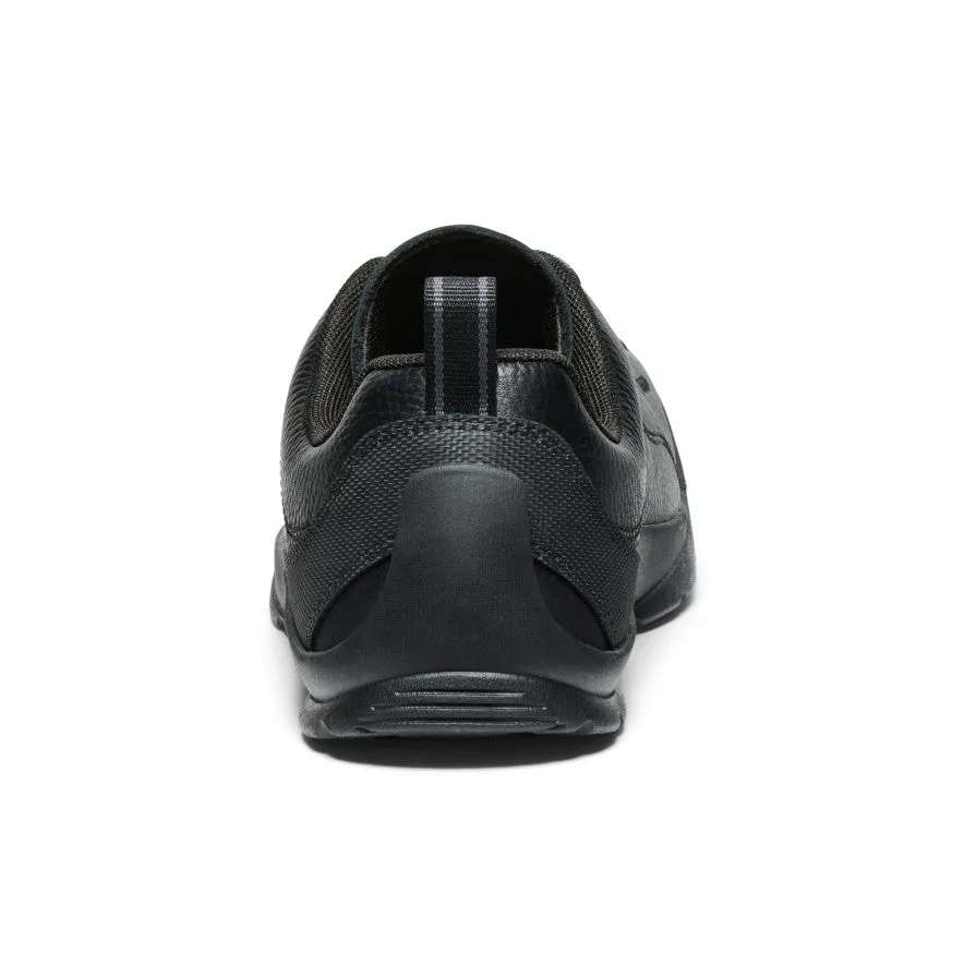 Athletic Fit river Men's Jasper Sneaker  |  Black Smooth Leather
