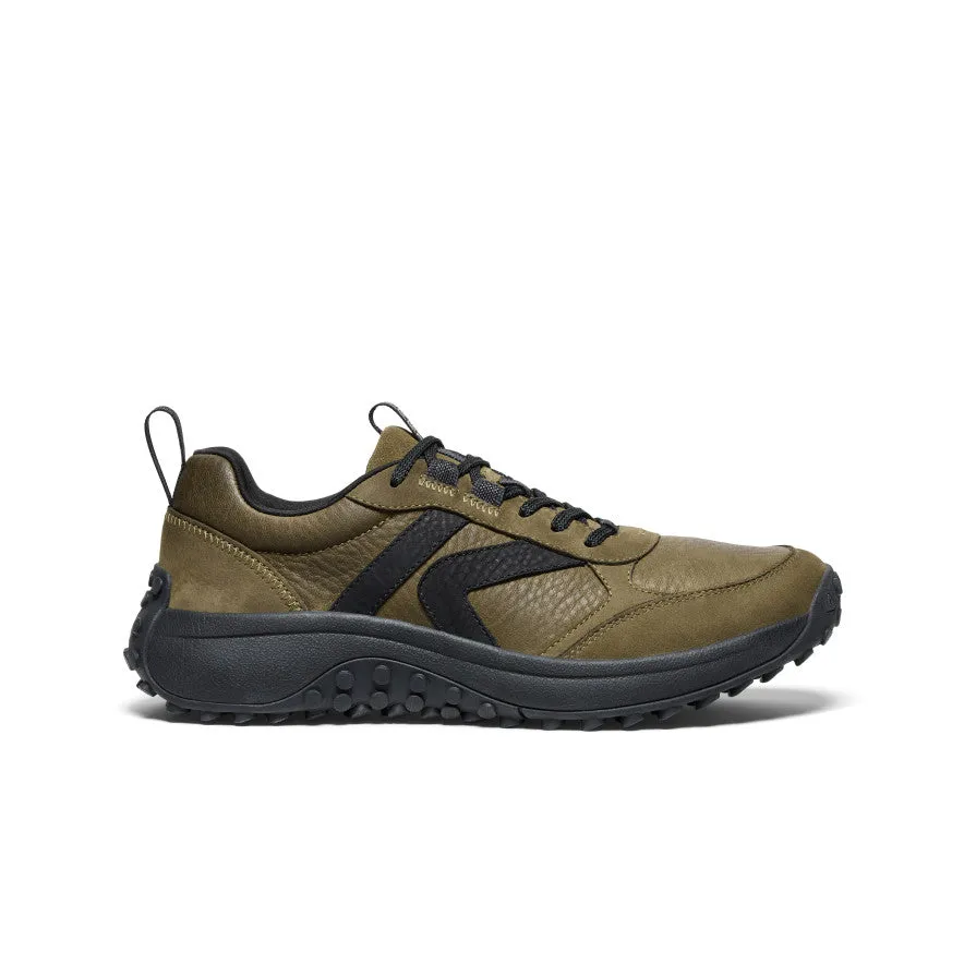 UV - resistant Men's KS86 Leather Sneaker  |  Dark Olive/Black