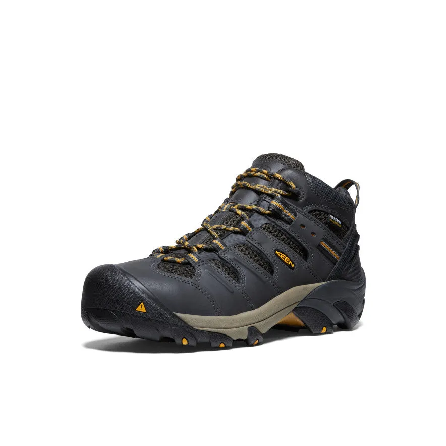 Men's Lansing Mid Waterproof (Steel Toe)  |  Raven/Tawny Olive All-day Performance