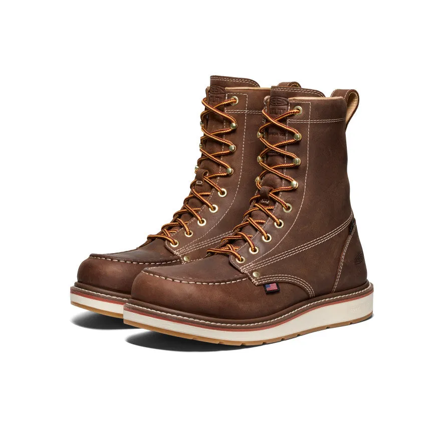budget-friendly Men's Liberty 8" Waterproof Boot (Carbon Toe)  |  Chestnut/Gum