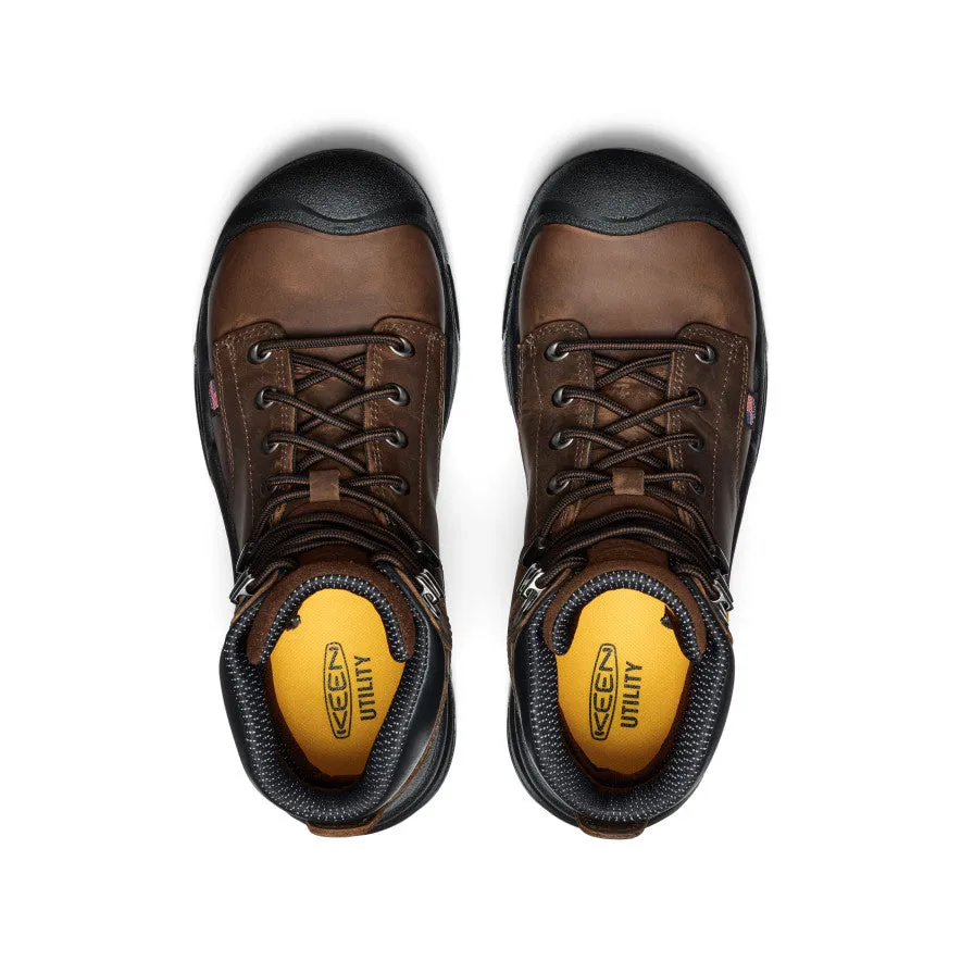 Men's Mt Vernon II 6" Waterproof Boot (Steel Toe)  |  Dark Earth/Black fastest Chunky Heel