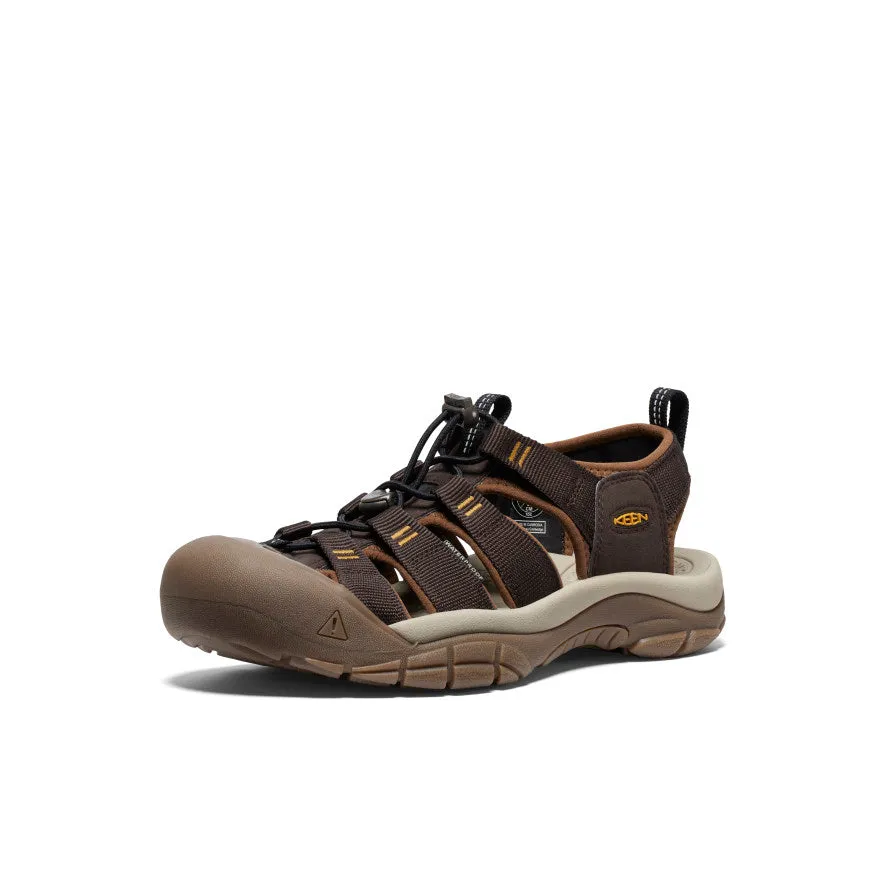 hue all - weather Men's Newport H2 Sandal  |  Java/Golden Yellow
