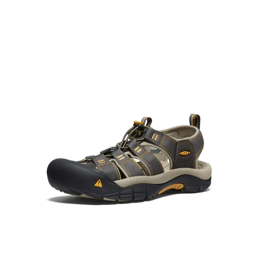 Stain-Resistant Men's Newport H2 Sandal  |  Raven/Aluminum