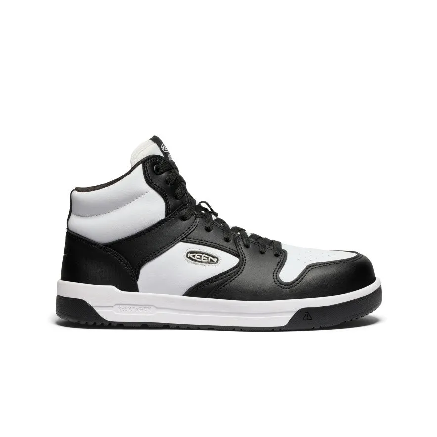 mountain climbers' hiking boots cute look Men's Overton Mid Work Shoe (Carbon Toe)  |  Star White/Black
