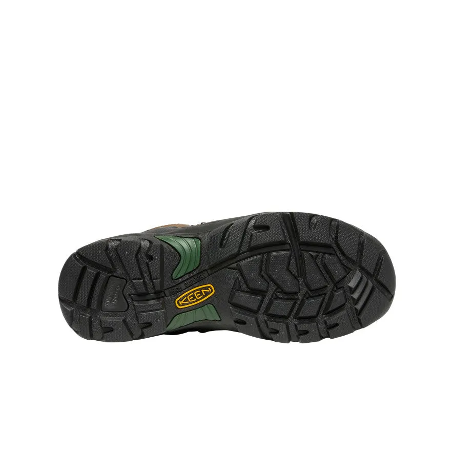 beach lovers Men's Pittsburgh Energy 6" Waterproof Boot (Carbon Toe)  |  Cascade Brown/Greener Pastures