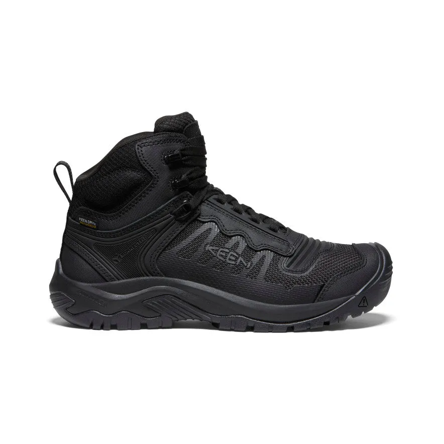 synthetic - type Trendy Men's Reno Waterproof Mid (Soft Toe)  |  Black/Black