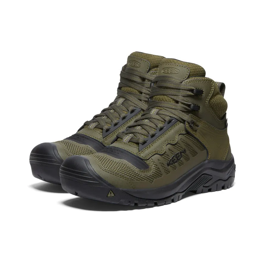 Flexible Men's Reno Waterproof Mid (Soft Toe)  |  Dark Olive/Black