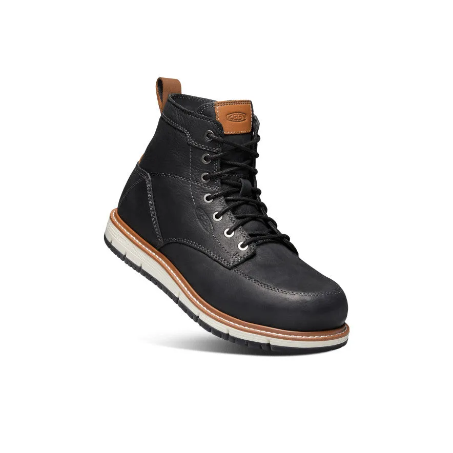 Men's San Jose 6" Boot (Aluminum Toe)  |  Black/Caramel Cafe high - cut