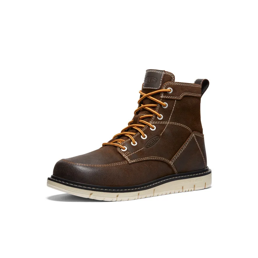 cycling - specific advantages Men's San Jose 6" Boot (Soft Toe)  |  Coffee Bean/Star White