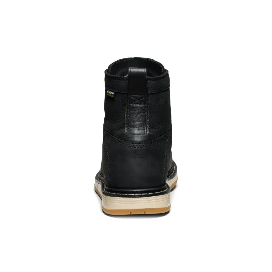 Men's San Jose 6" Waterproof Boot (Aluminum Toe)  |  Black/Gum bodybuilders arch - support