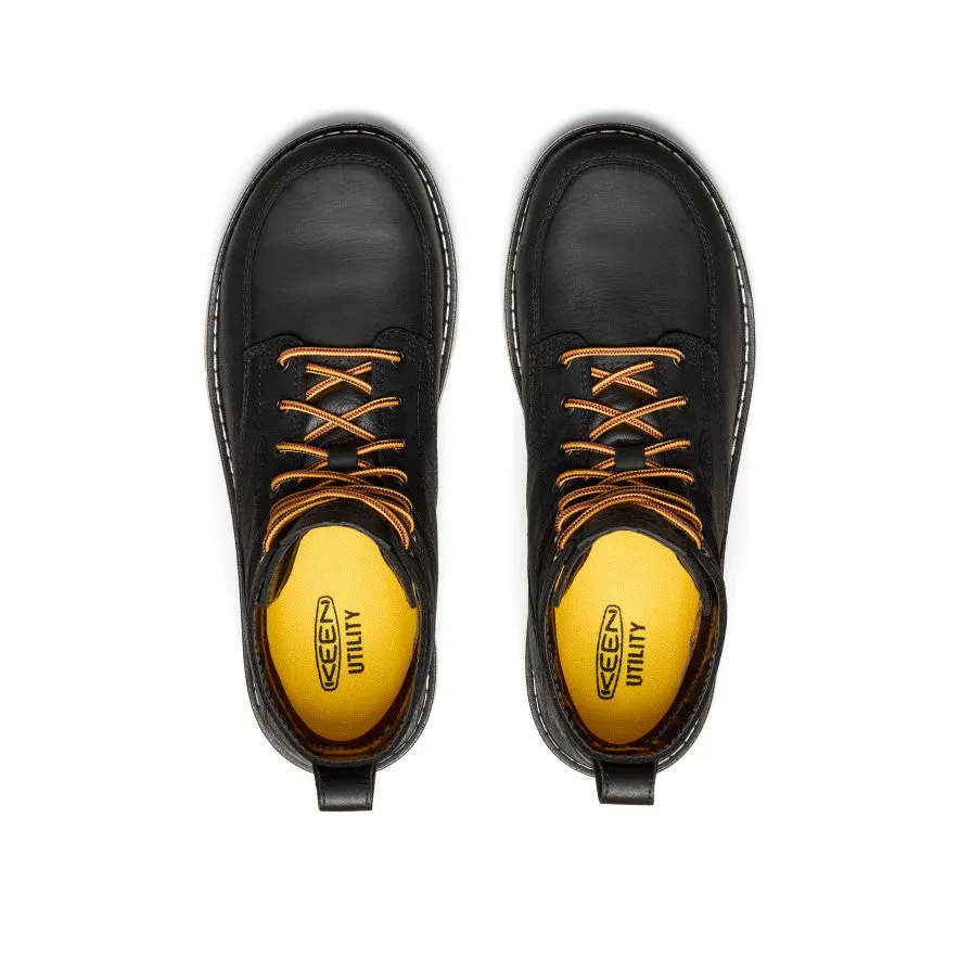 least hiking Lace-up Men's San Jose 6" Waterproof Boot (Aluminum Toe)  |  Black/Gum