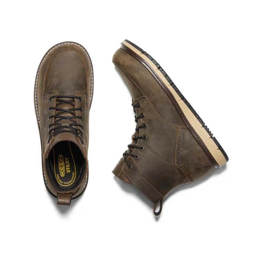 Men's San Jose 6" Waterproof Boot (Aluminum Toe)  |  Cascade Brown/Black work - style