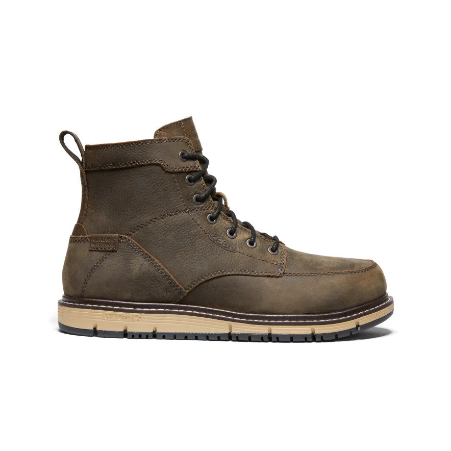 Urban breathability Men's San Jose 6" Waterproof Boot (Aluminum Toe)  |  Cascade Brown/Black