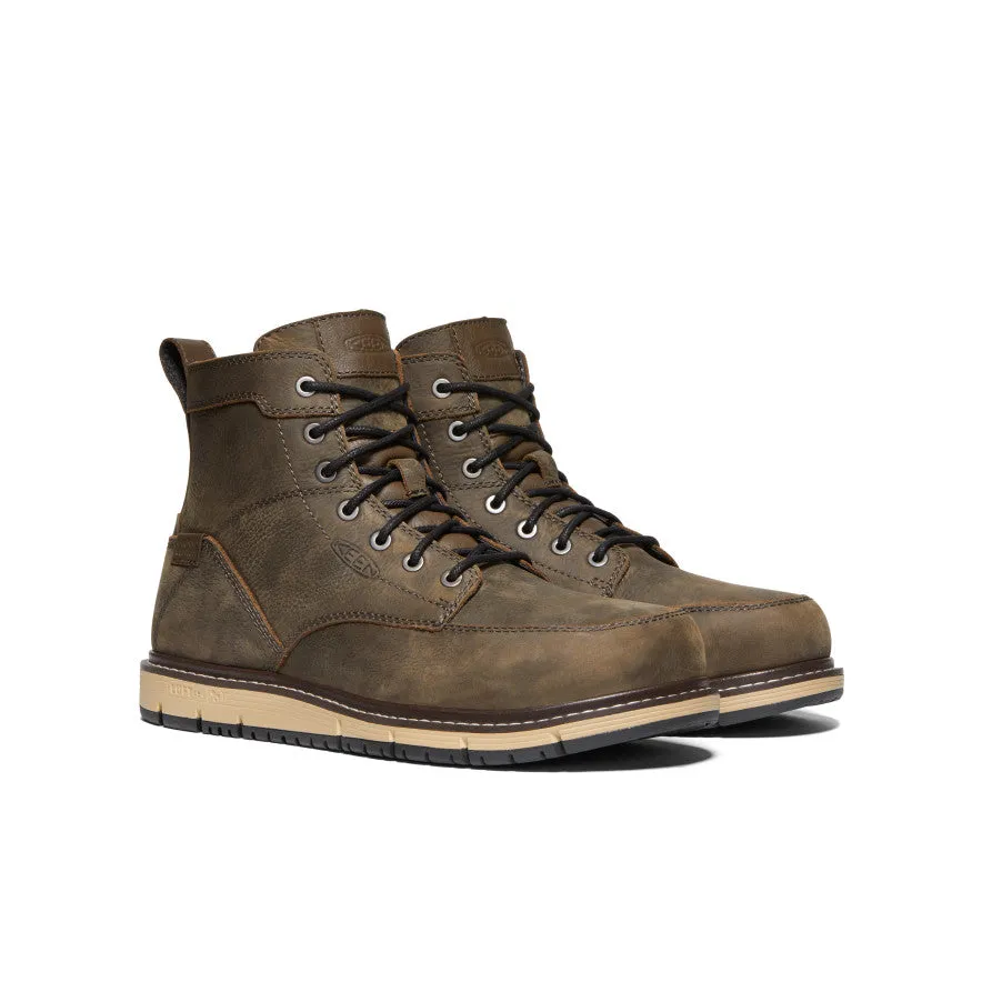 Everyday Men's San Jose 6" Waterproof Boot (Aluminum Toe)  |  Cascade Brown/Black