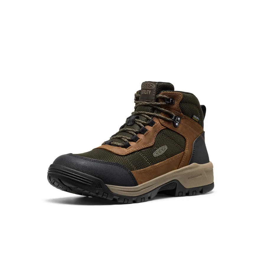 Men's Skokie Waterproof Work Boot (Soft Toe)  |  Forest Night/Black Easy Cushioning