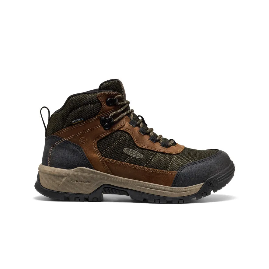Men's Skokie Waterproof Work Boot (Soft Toe)  |  Forest Night/Black Luxurious Touch most slip-resistant