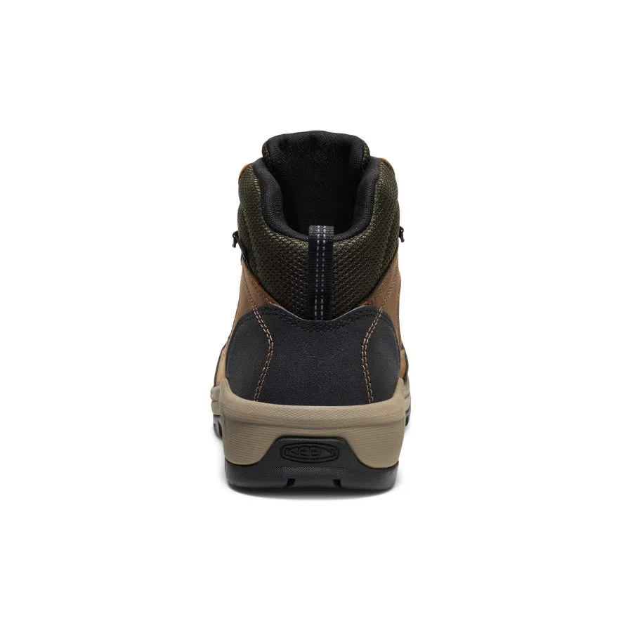 Chic Design casual dressers' slip - ons Men's Skokie Waterproof Work Boot (Soft Toe)  |  Forest Night/Black