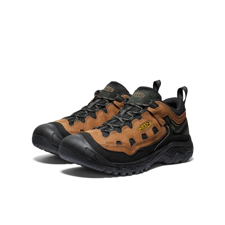 track and field athletes Stylish Design Men's Targhee IV Vented Hiking Shoe  |  Bison/Golden Yellow