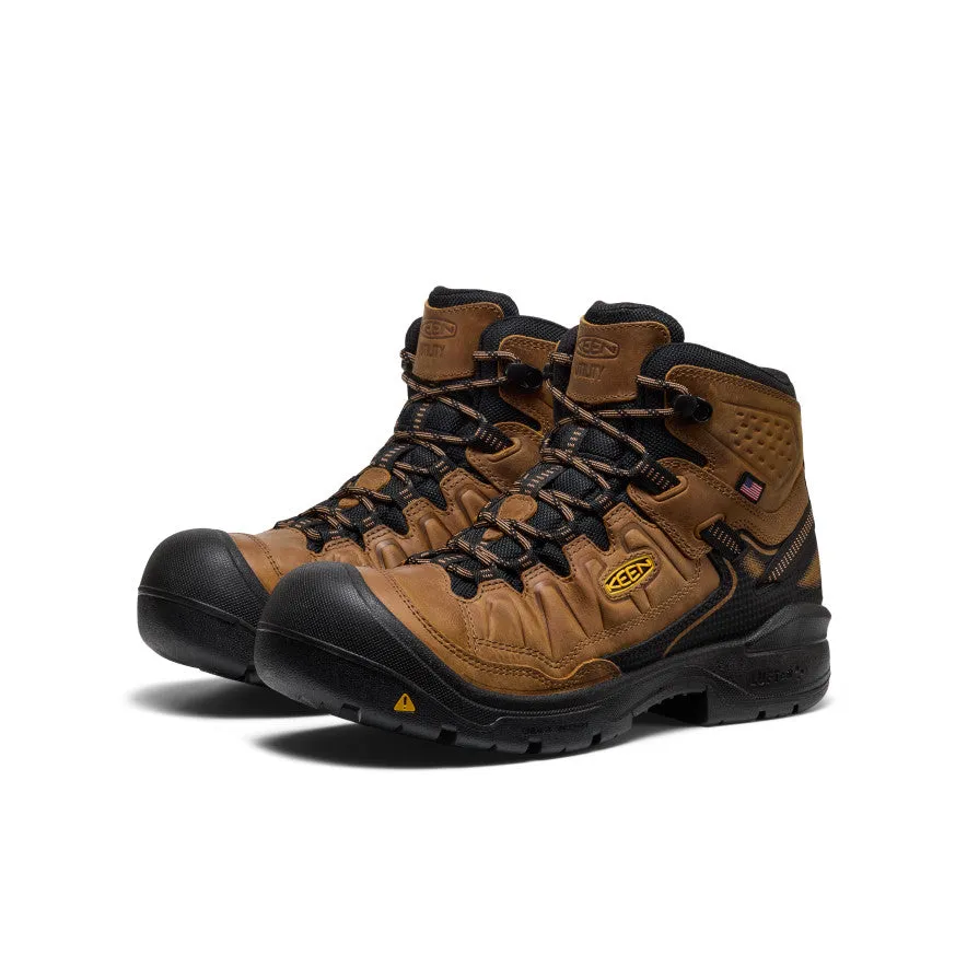 Beach Footwear engaging Men's Targhee IV Waterproof Work Boot (Soft Toe)  |  Belgian/Black