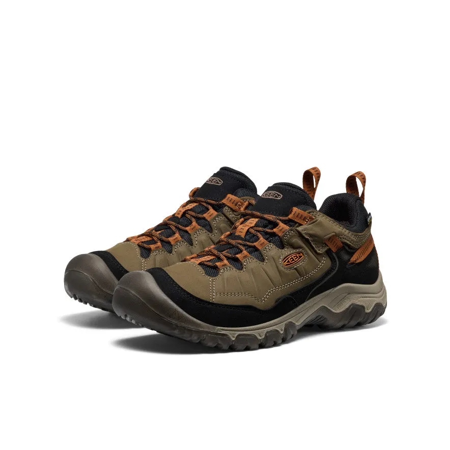 Men's Targhee IV Wide Waterproof Hiking Shoe  |  Sea Turtle/Roasted Pecan Fashion-forward flexibility