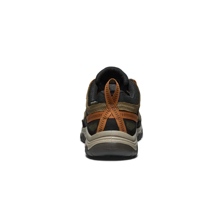 cyclists biggest Men's Targhee IV Wide Waterproof Hiking Shoe  |  Sea Turtle/Roasted Pecan