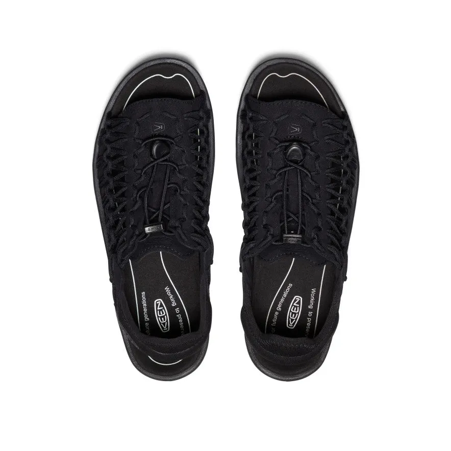 Men's UNEEK II Open Toe  |  Black/Black moisture - wicking
