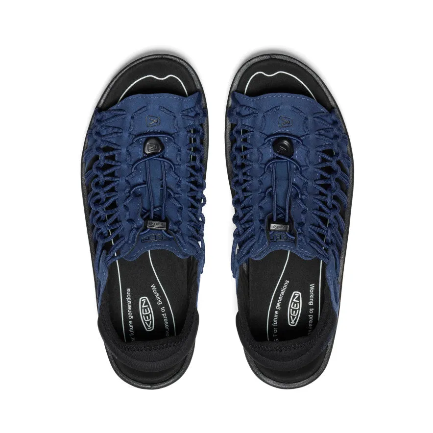 Men's UNEEK II Open Toe  |  Naval Academy/Black professional-grade Luxurious lining