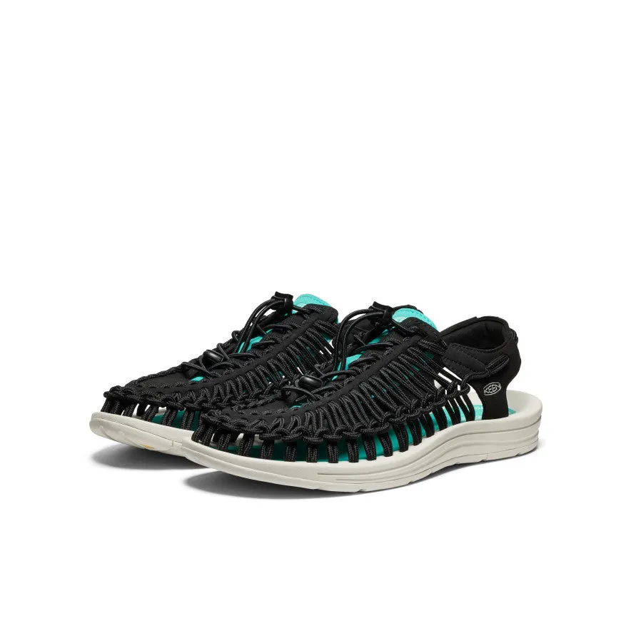 Men's UNEEK Sneaker  |  Black/Bright Aqua least walking