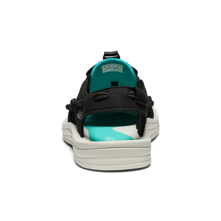 Ultra-soft sole Men's UNEEK Sneaker  |  Black/Bright Aqua