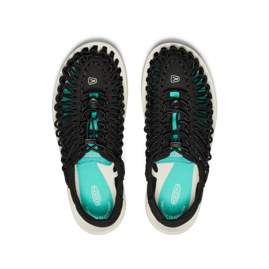 soccer players cyclists' Men's UNEEK Sneaker  |  Black/Bright Aqua