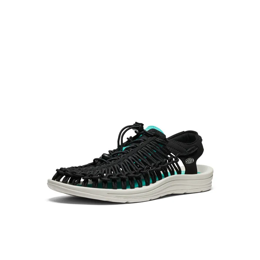 Men's UNEEK Sneaker  |  Black/Bright Aqua narrow - fitting True