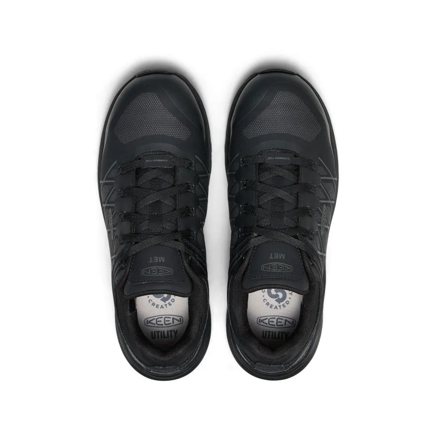 Men's Vista Energy XT Work Sneaker INT MET (Carbon Toe)  |  Black/Magnet Wedge Heel Glam traction