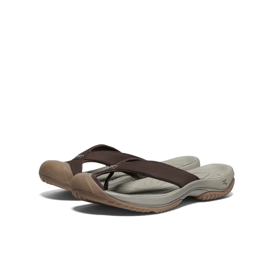 Men's Waimea Leather Flip-Flop  |  Java/Plaza Taupe Brown Athletic Performance