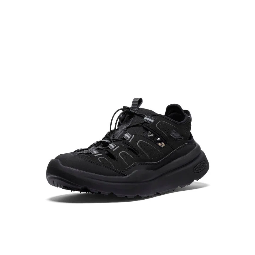 Wedge Heel Men's WK450 Walking Sandal  |  Black/Black