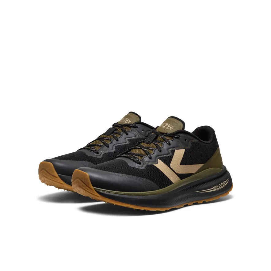 Men's WK500 Walking Shoe  |  Black/Dark Olive Designer Padded look