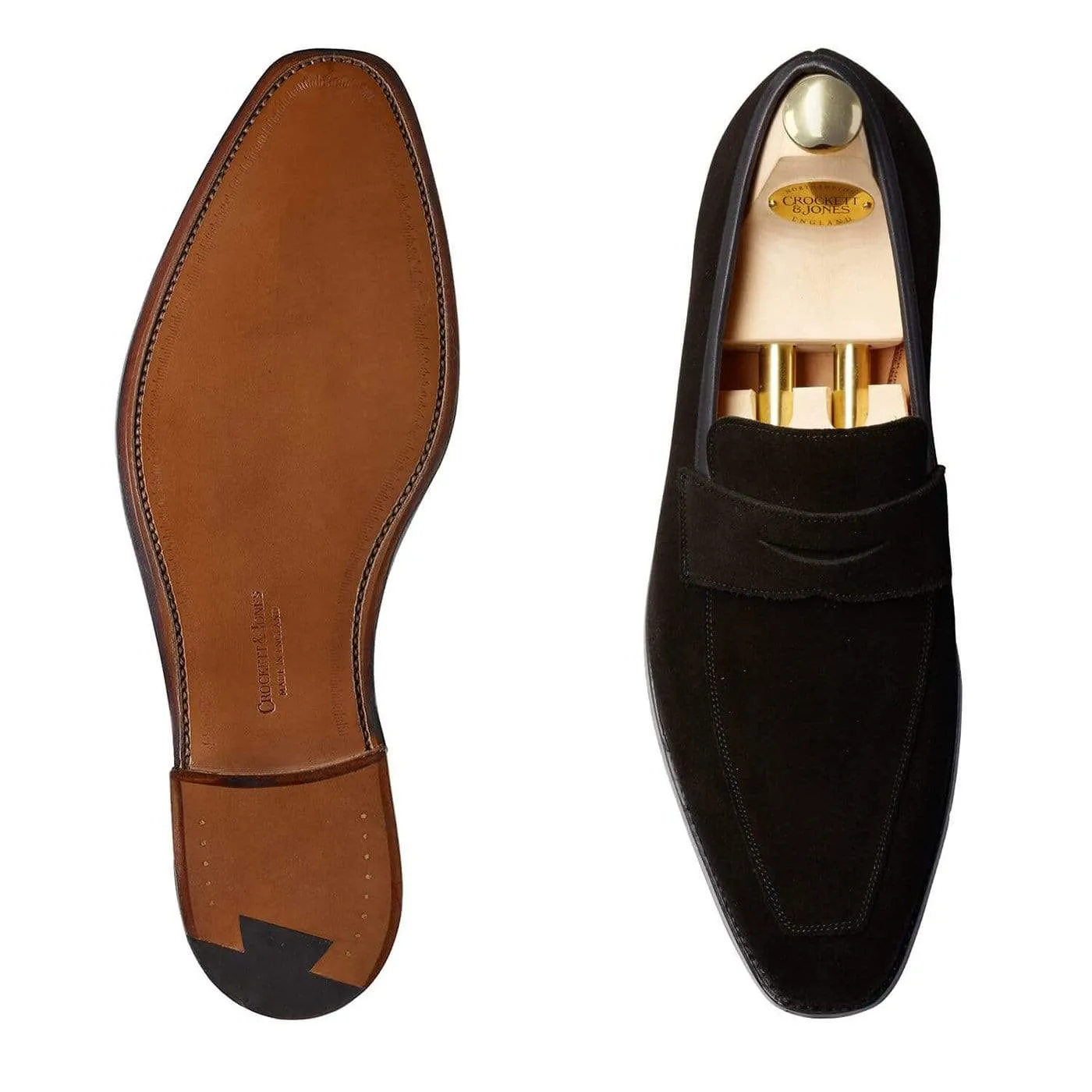 Classic Walk Merton Black Calf Suede