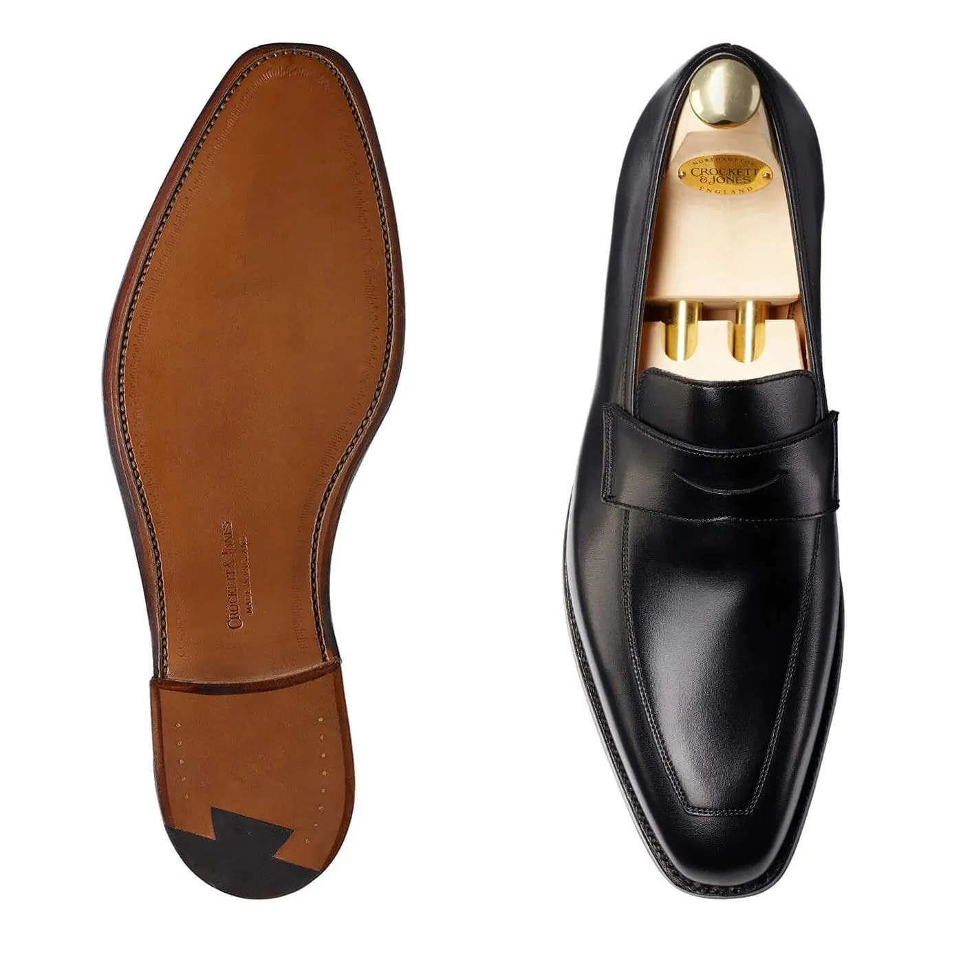 Merton Black Calf Penny Keeper Everyday Comfort