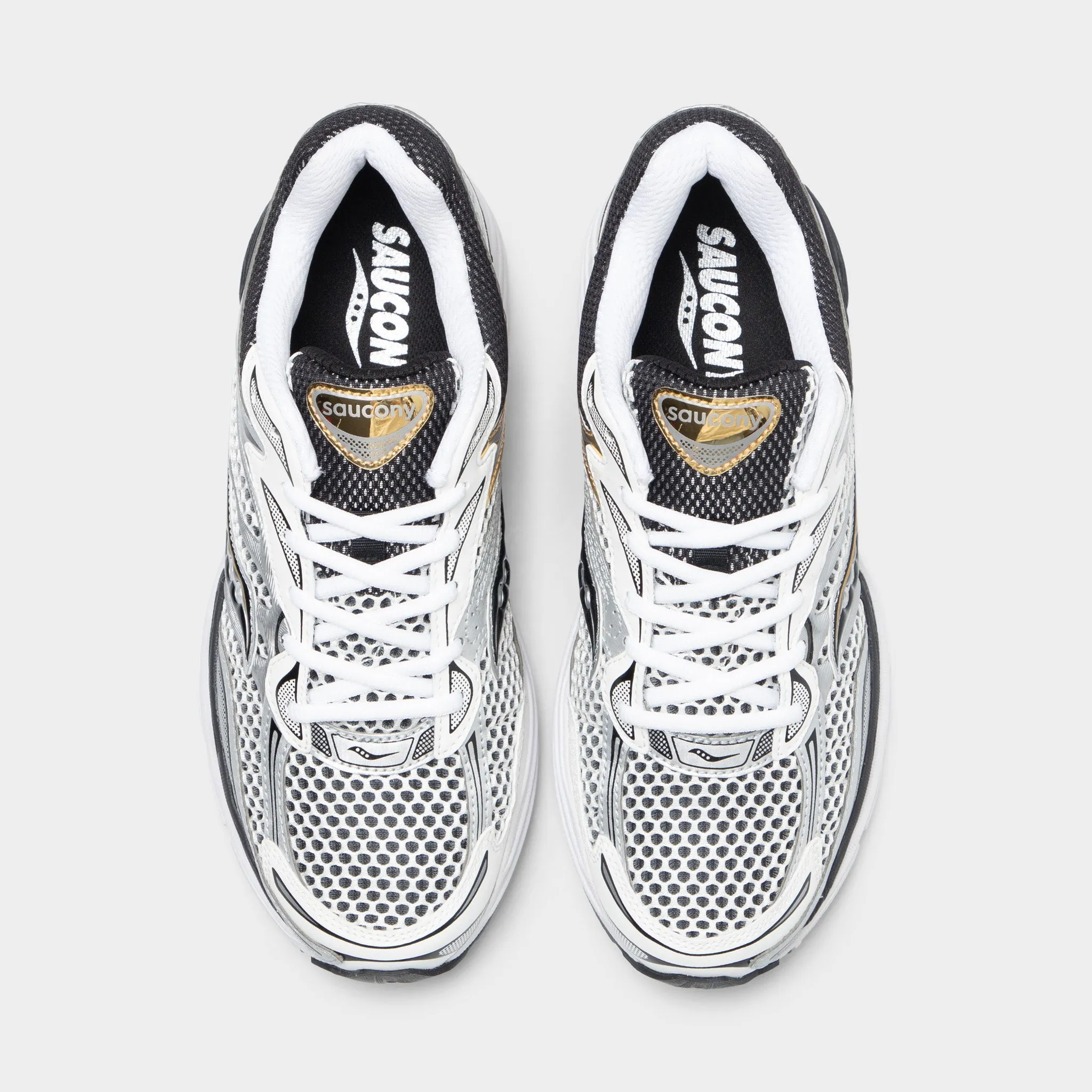 Saucony ProGrid Omni 9 Silver / Black - Gold Glam traction Easy To Clean
