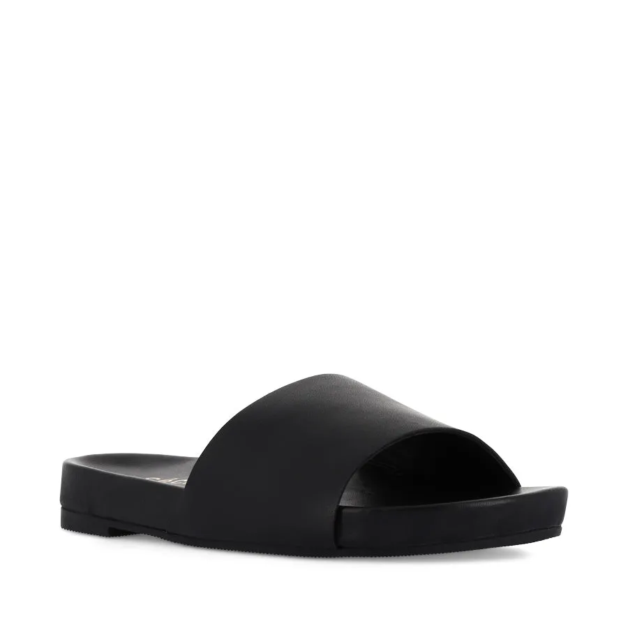 Comfortable Backstrap MARLEY - BLACK BLACK LEATHER